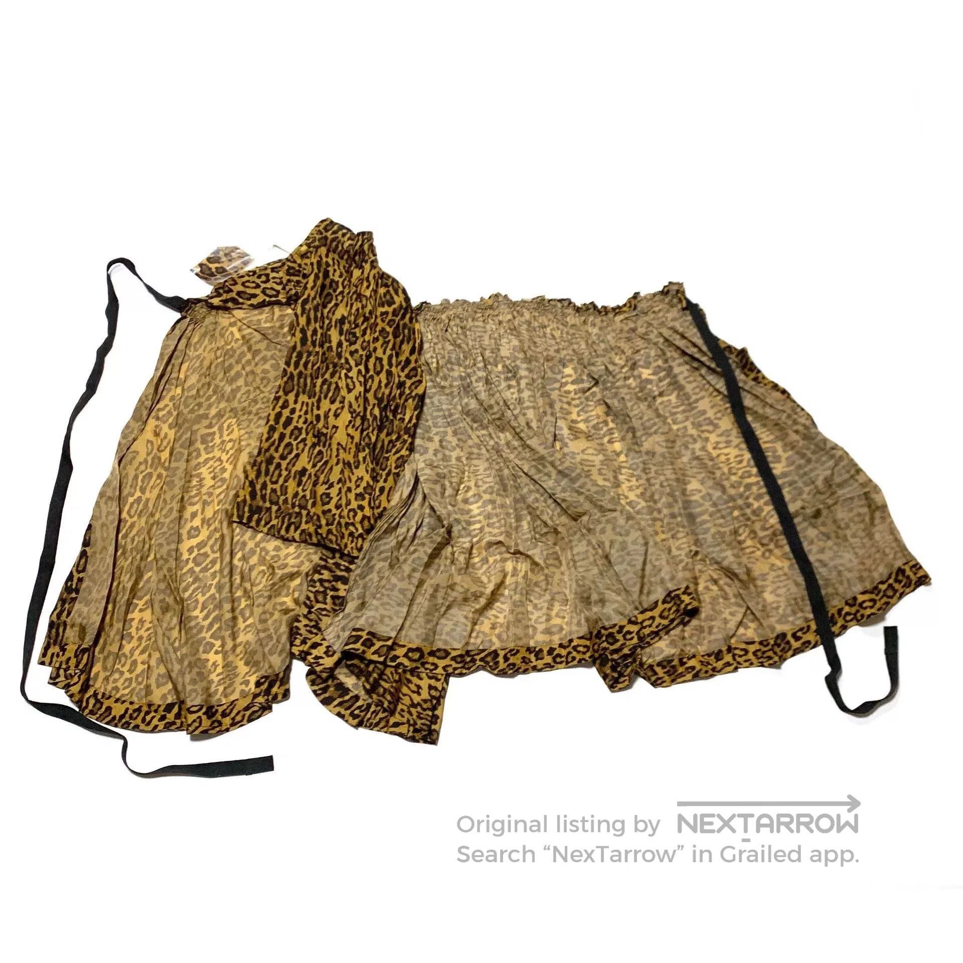 Junya Watanabe leopard print asymmetrical skirt dress. Size M / US 6-8 / IT 42-44 - 4 Thumbnail