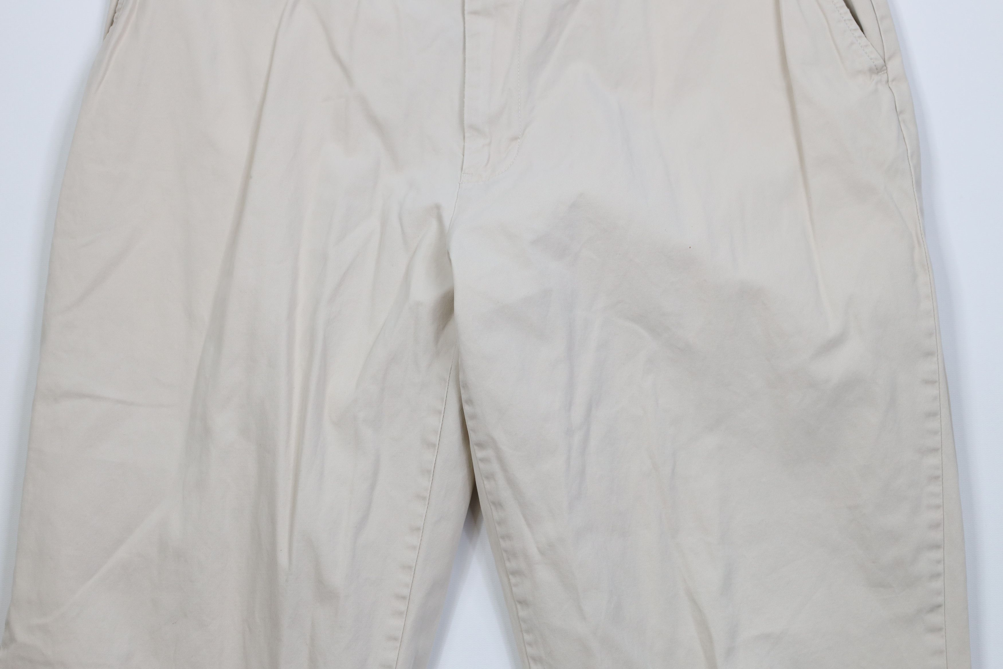 Ralph Lauren Vintage 90s Ralph Lauren Prospect Wide Leg Chino Pants Stone Size US 38 / EU 54 - 3 Thumbnail