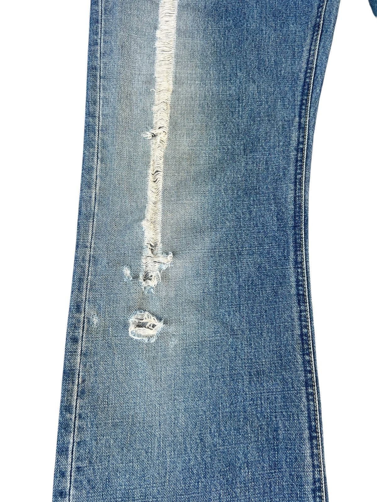 Lee × Vintage VTG 2000s Lee Riders Sanforized Dirty Mud Denim Flare Jeans Size US 32 / EU 48 - 9 Thumbnail