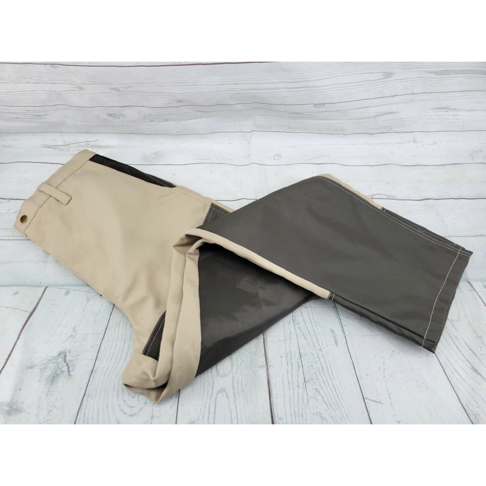 Vintage Spartan Mens Medium Pants Hunting 33 x31 Polyester Khaki Cargo Pockets 8.5" Leg Open Size US 33 - 4 Thumbnail