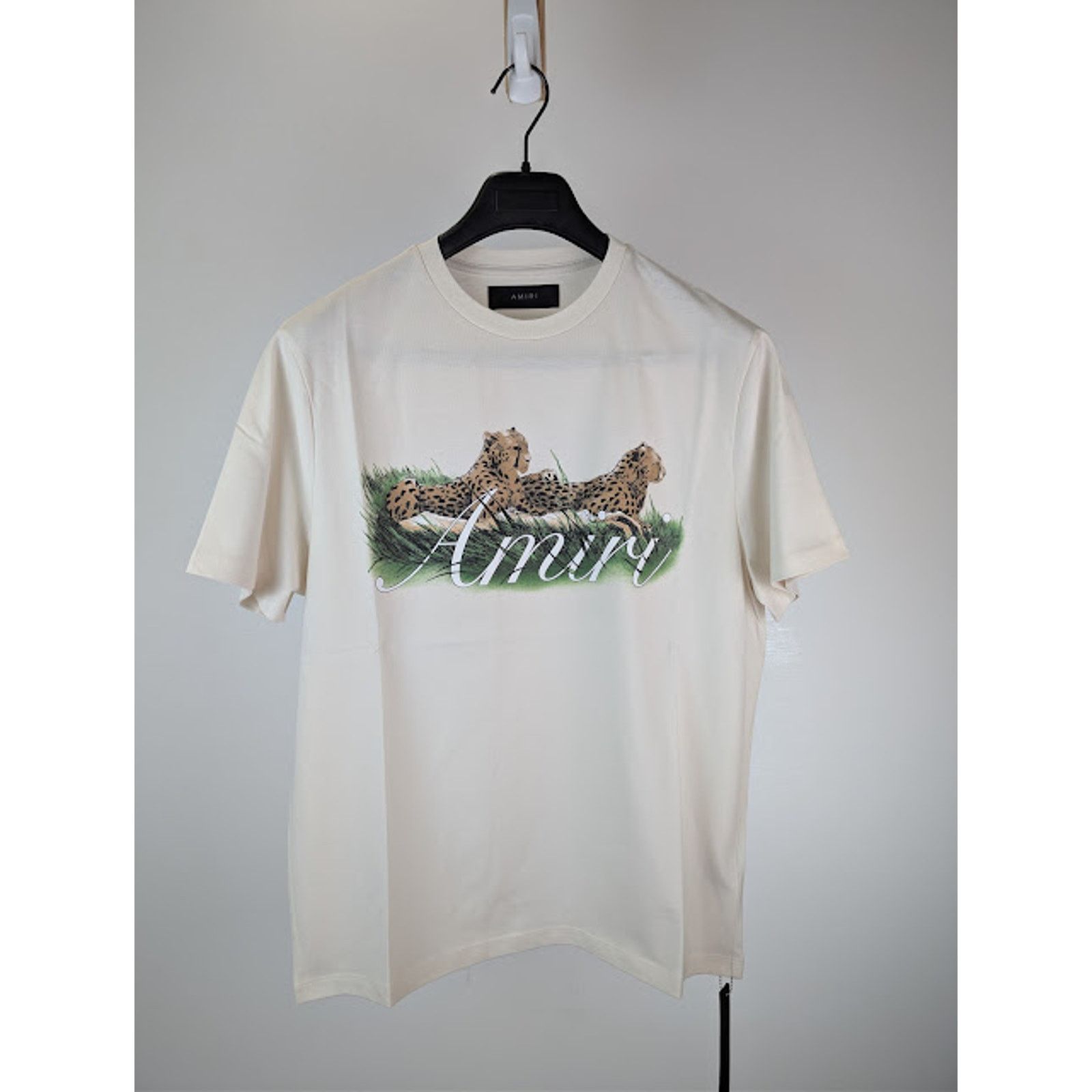 o1rshd1 Q:2 / Cheetah Logo T-shirt in Alabaster