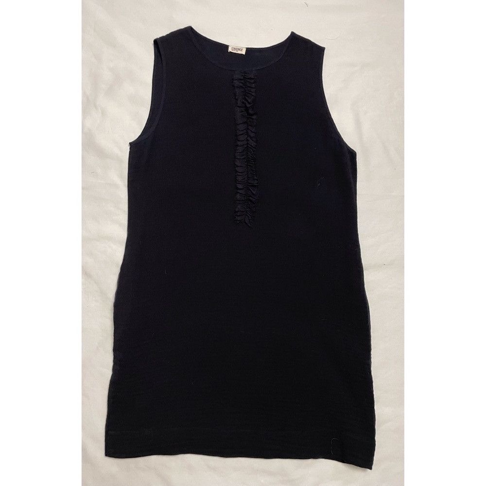 L'AGENCE New L'Agence Cotton Wool Black Sleeveless Dress Size M Size M / US 6-8 / IT 42-44 - 5 Thumbnail