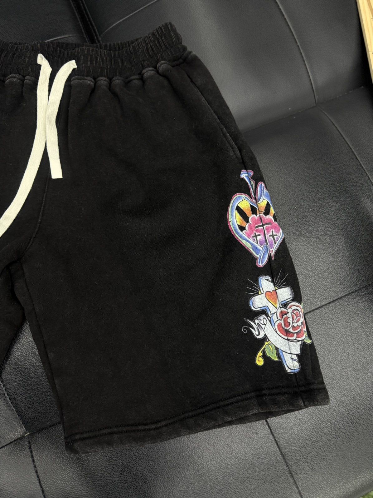Other We Are Righteous Black Cotton Shorts Size XS (NEW) Size US 28 / EU 44 - 2 Thumbnail