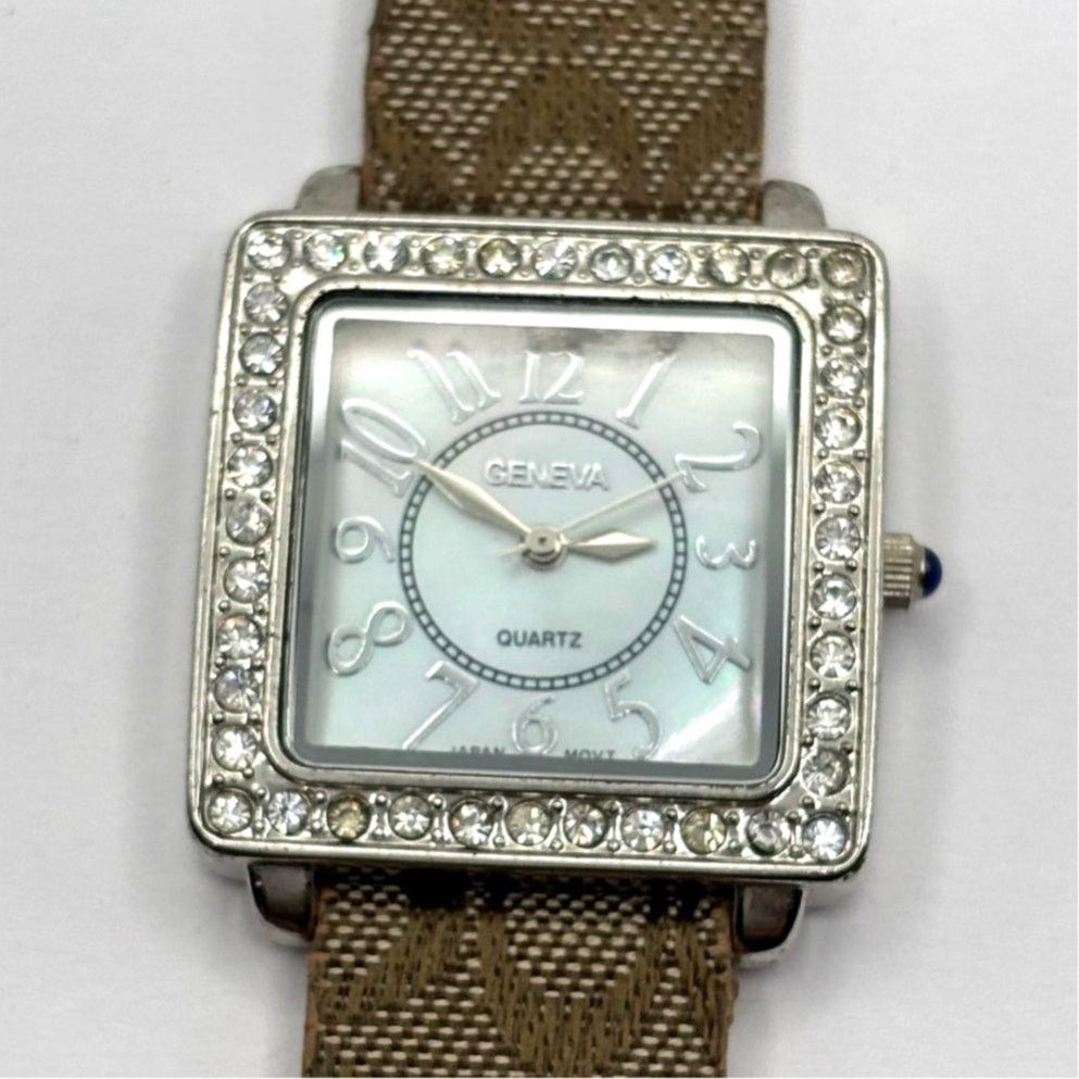 Other Y2K Silver Crystal Watch Size ONE SIZE - 2 Thumbnail