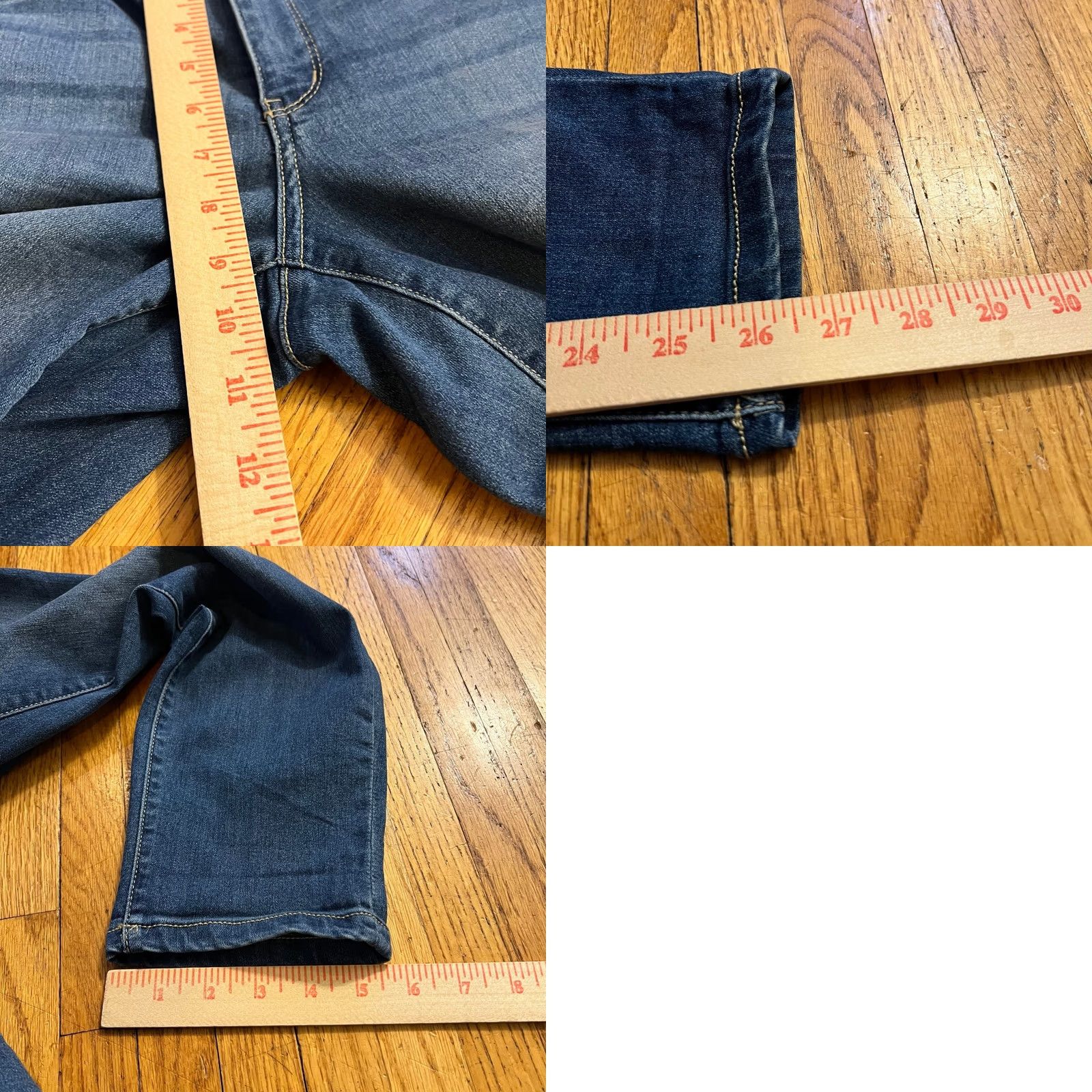 Vintage Democracy Jeans Womens Blue 8 Ankle Skimmer Crop Mid Rise Size 30" / US 8 / IT 44 - 8 Thumbnail