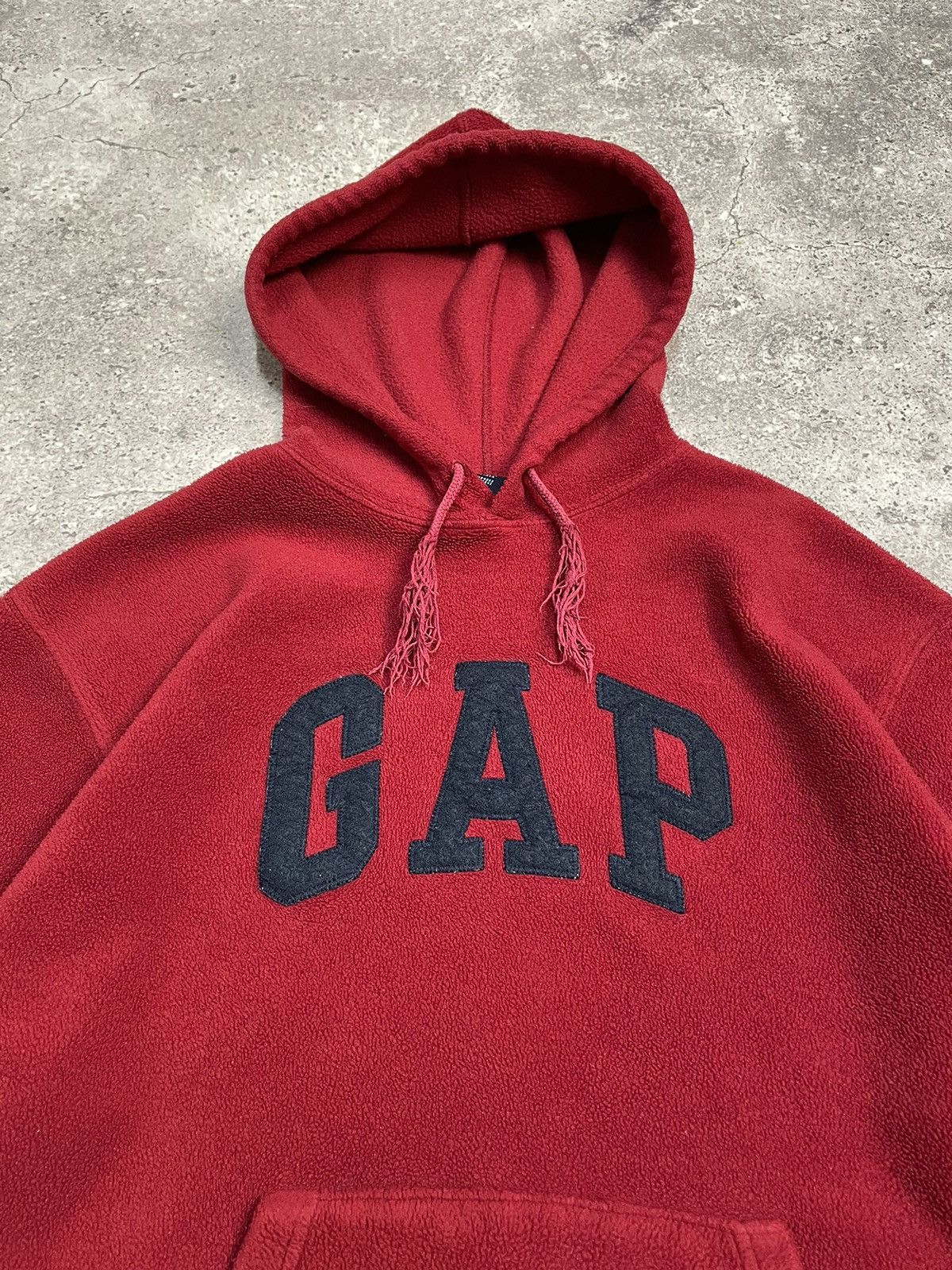 Gap Vintage Gap fleece hoodie embroidered centr logo faded efect Size US M / EU 48-50 / 2 - 7 Thumbnail