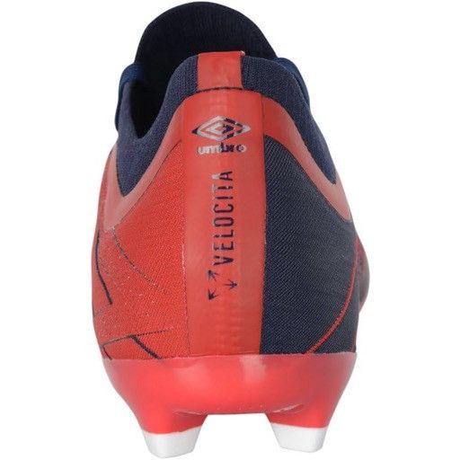 Umbro Umbro Men's Velocita Elixir Pro FG Soccer Cleat, Red/White/B Size US 11 / EU 44 - 4 Thumbnail