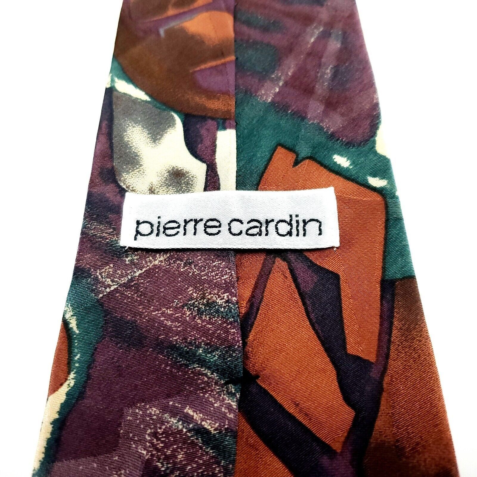 Pierre Cardin Pierre Cardin Multi Colored Silk Tie Woven Short Wide Floral Size ONE SIZE - 4 Thumbnail
