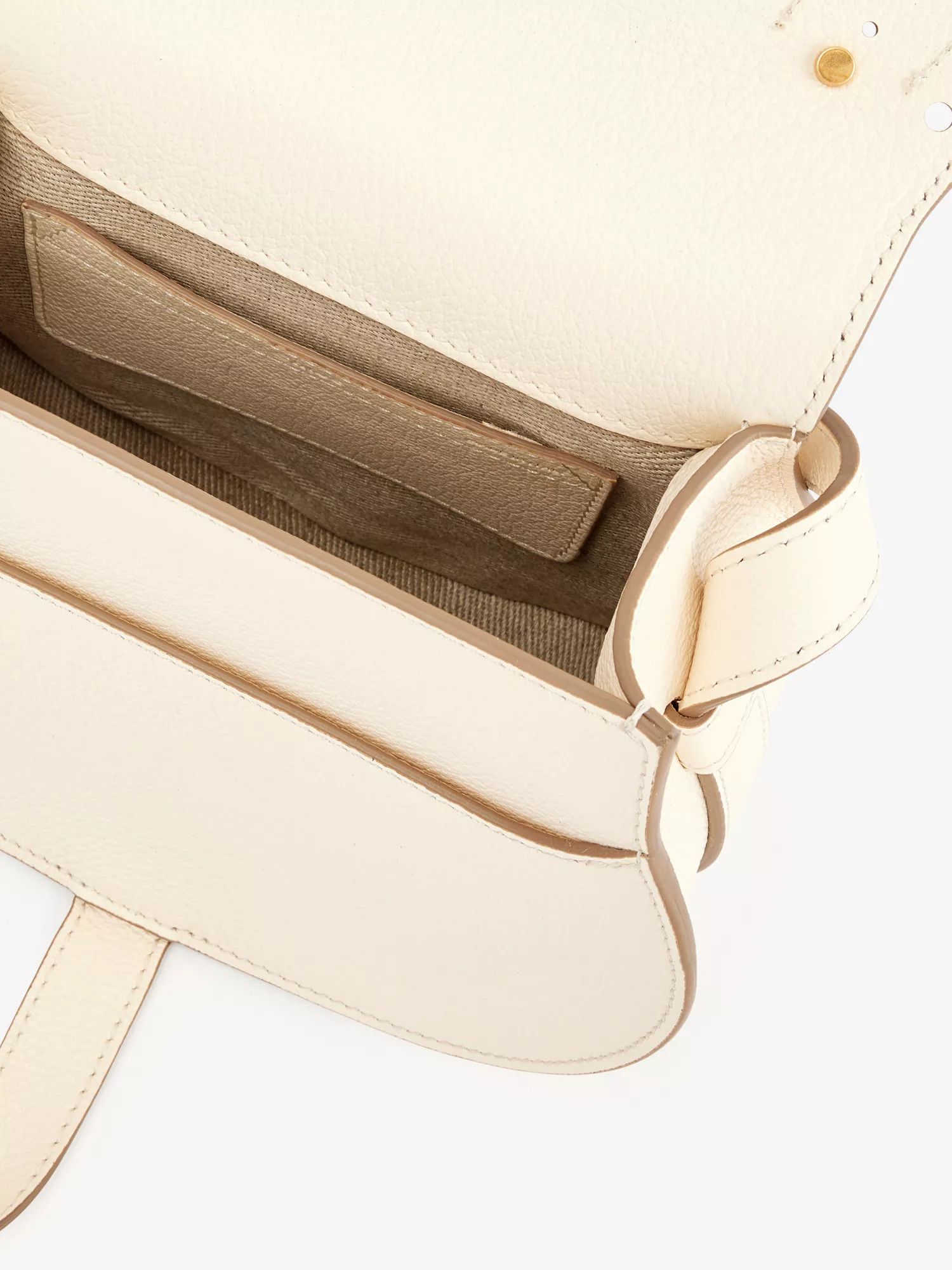 Chloe oc11z0525 Size: OS / Marcie Small Saddle Bag in Ivory Size ONE SIZE - 4 Thumbnail