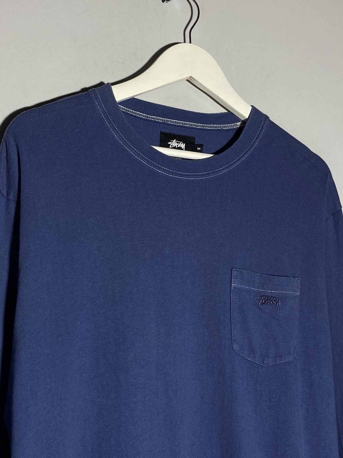 Stussy Stussy Contrast Stitched Chest Pocket Logo Long Sleeve Tee Size US M / EU 48-50 / 2 - 3 Thumbnail