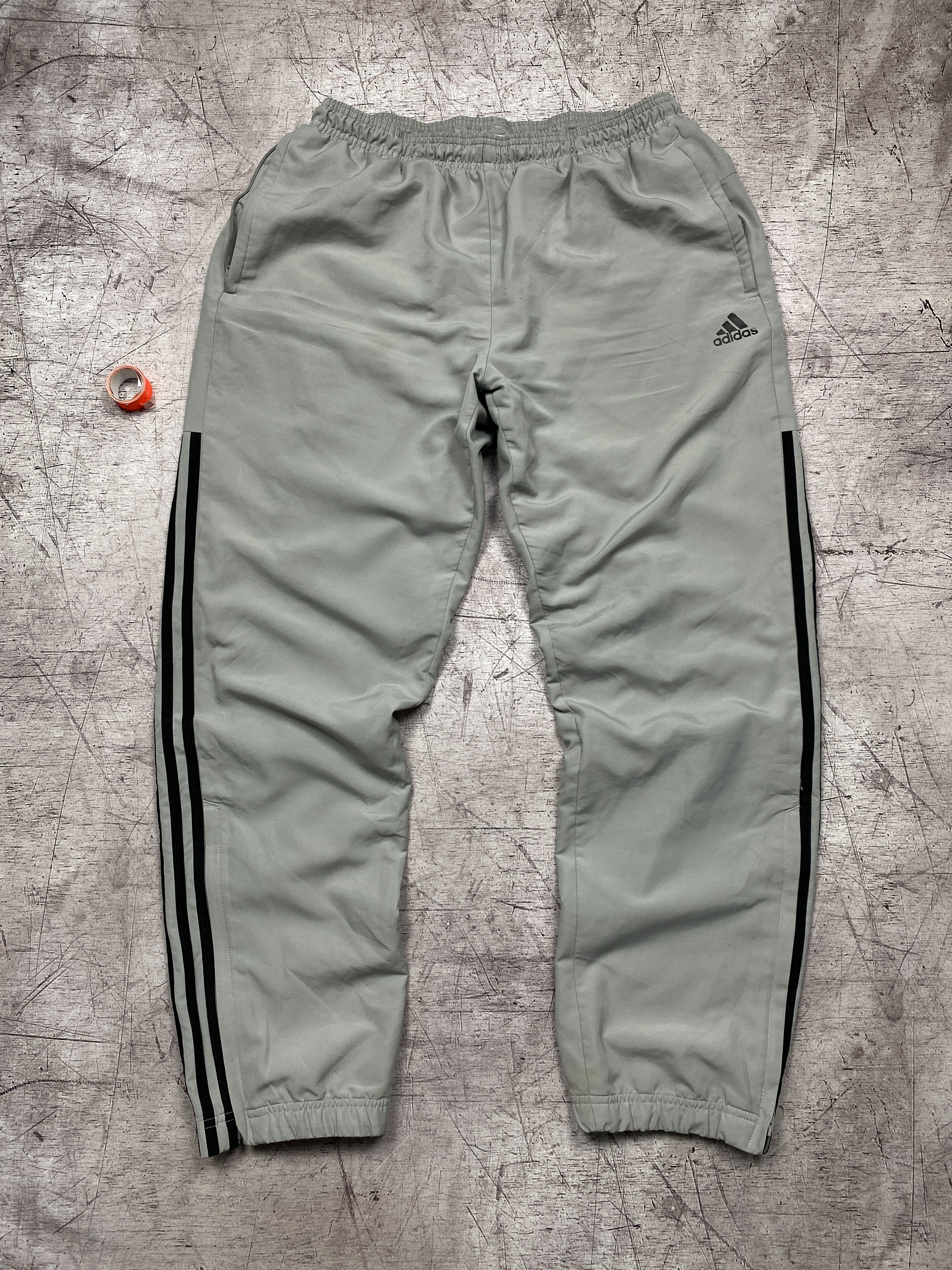 Adidas × Vintage Adidas Vintage Mens Nylon Track Pants Y2K Size US 34 / EU 50 - 1 Thumbnail