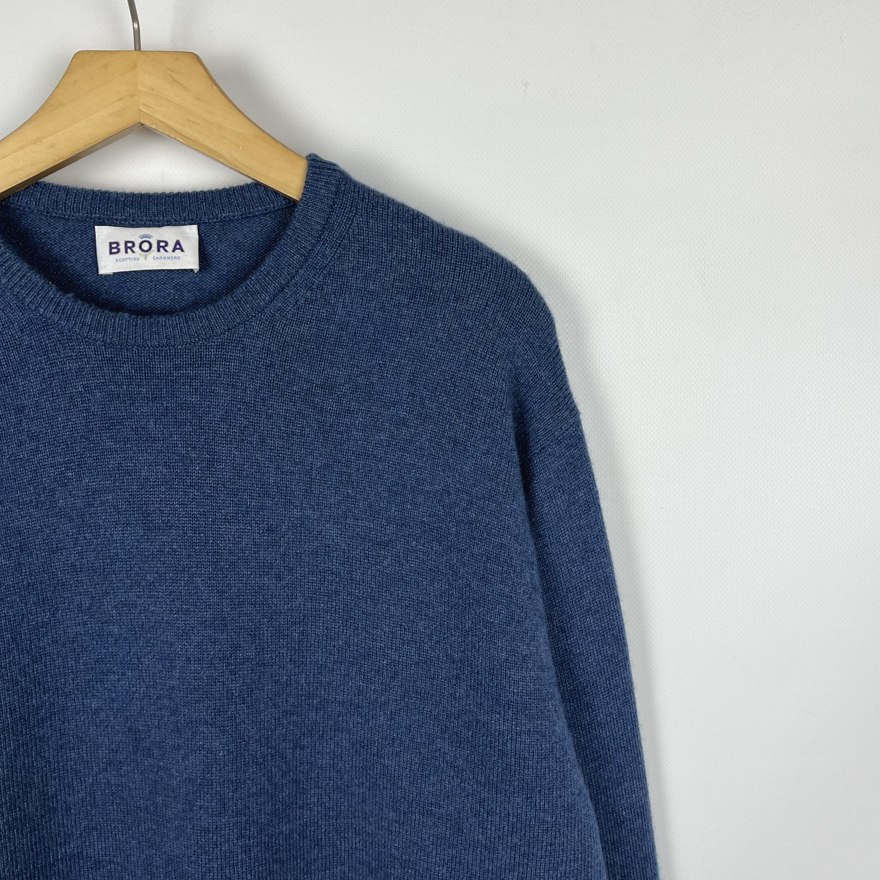 Other Vintage Brora 100% Cashmere Crewneck Sweater Size US L / EU 52-54 / 3 - 2 Thumbnail