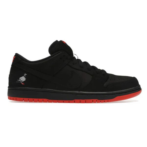 image of Nike Sb Dunk Low Black Pigeon Shoes in Black/Sienna, Men's (Size 11)