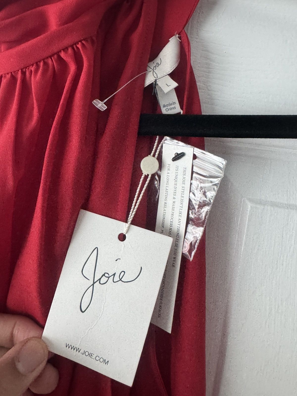 Joie Joie Vibrant Red Sleeveless Blouse Size L / US 10 / IT 46 - 9 Thumbnail