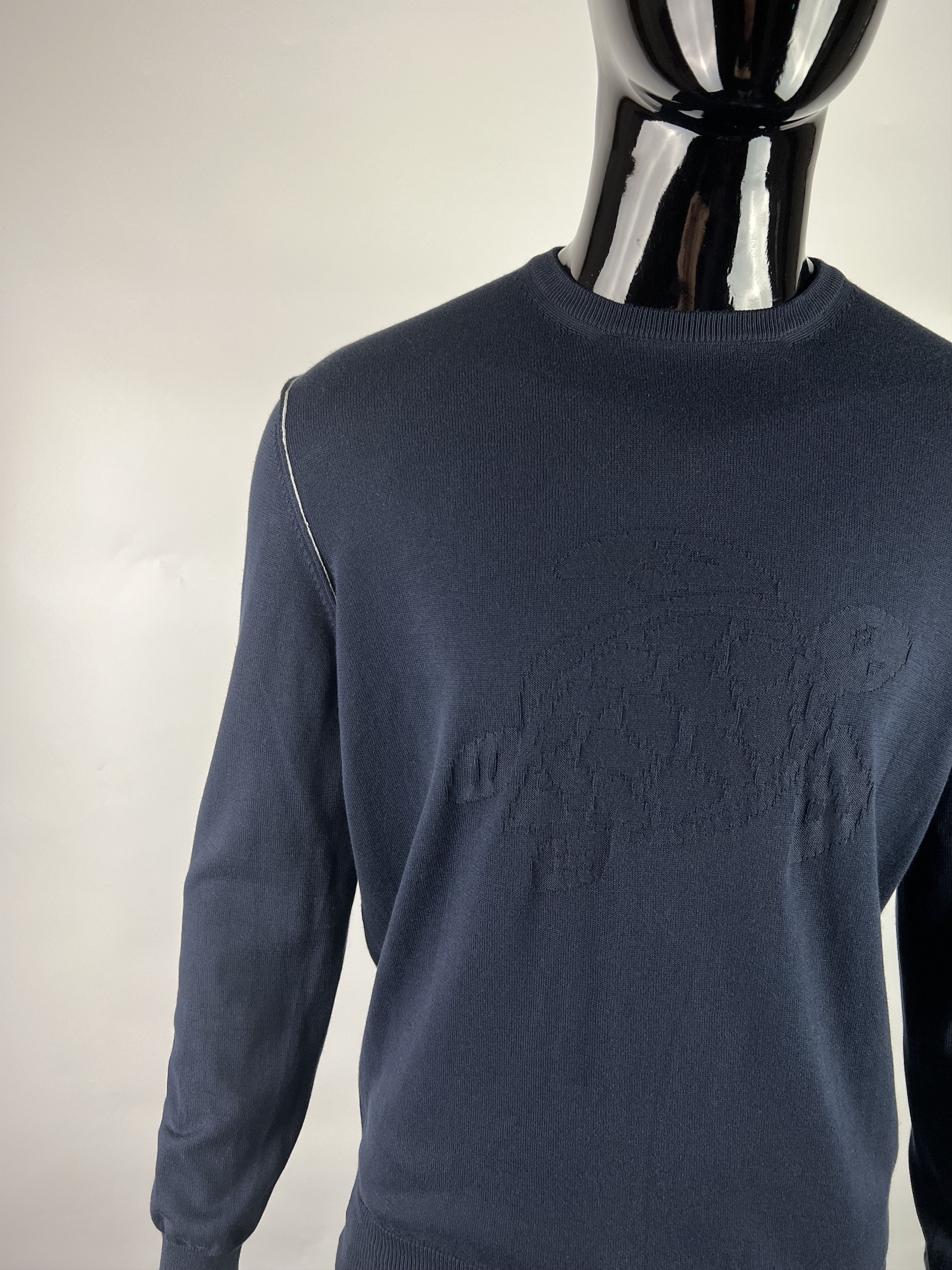 Vilebrequin Vilebrequin Men's Navy Blue Cotton Sweater Size M Size US M / EU 48-50 / 2 - 3 Thumbnail