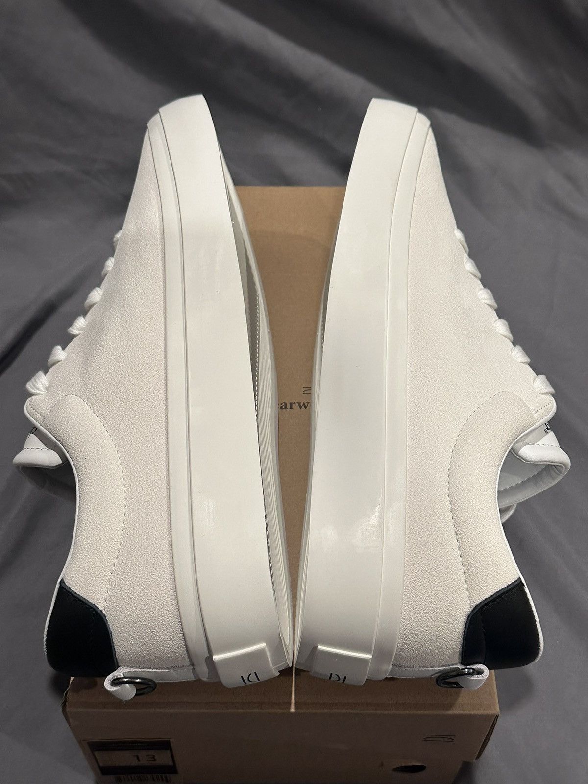 ClearWeather Clearweather Continental White Leather Sneakers size 13 Size US 13 / EU 46 - 4 Thumbnail