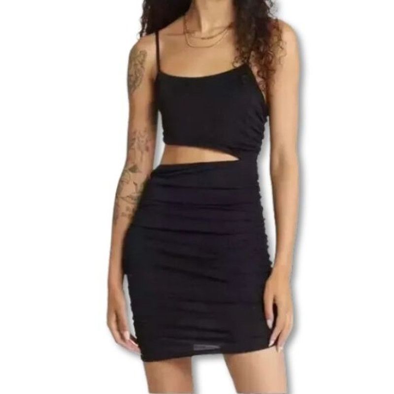 BP. BP Sparkling Mini Dress Cutout Sleeveless Black 2X NWOT Size XXL / US 16-18 / IT 52-54 - 1 Thumbnail