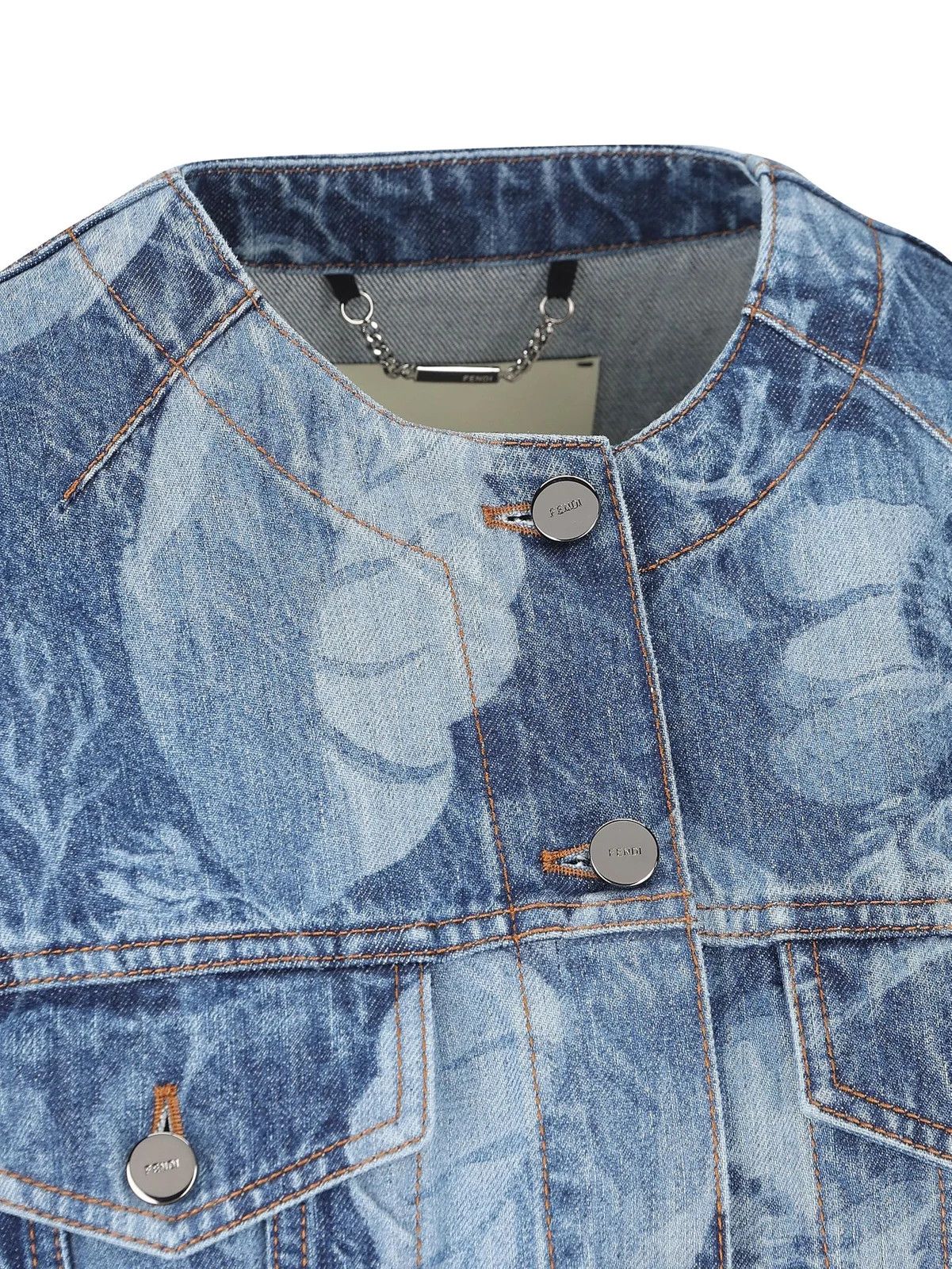 Fendi o1s1wg110526 Jacket in Blue Size S / US 4 / IT 40 - 3 Thumbnail