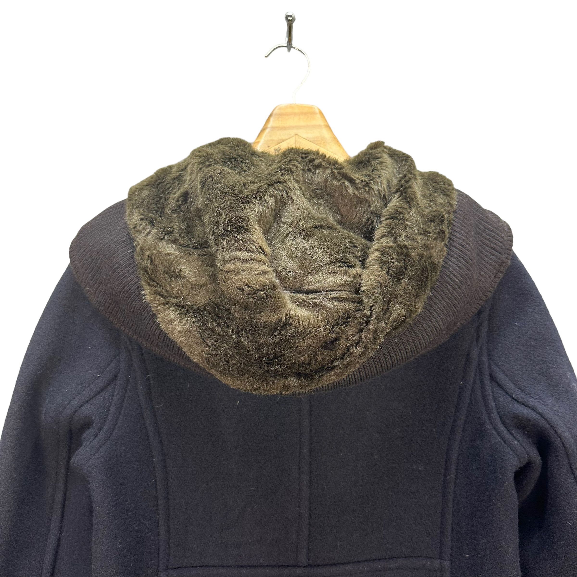 Sunao Kuwahara SUNAO KUWAHARA FUR HOODIE WOOL OVERCOAT #8363-005 Size L / US 10 / IT 46 - 13 Thumbnail