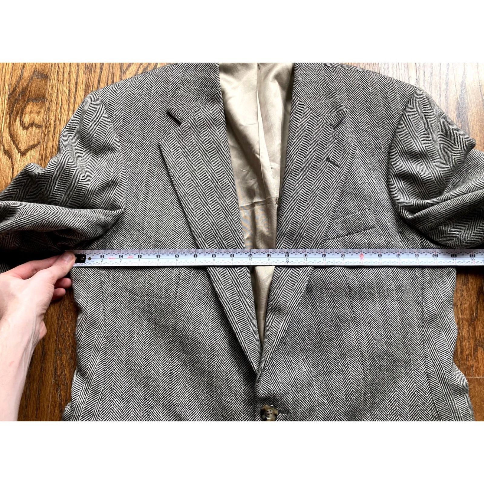 Polo Ralph Lauren VINTAGE Polo Ralph Lauren Blazer Mens 42 Wool Herringbone Gray Size US XL / EU 56 / 4 - 7 Thumbnail