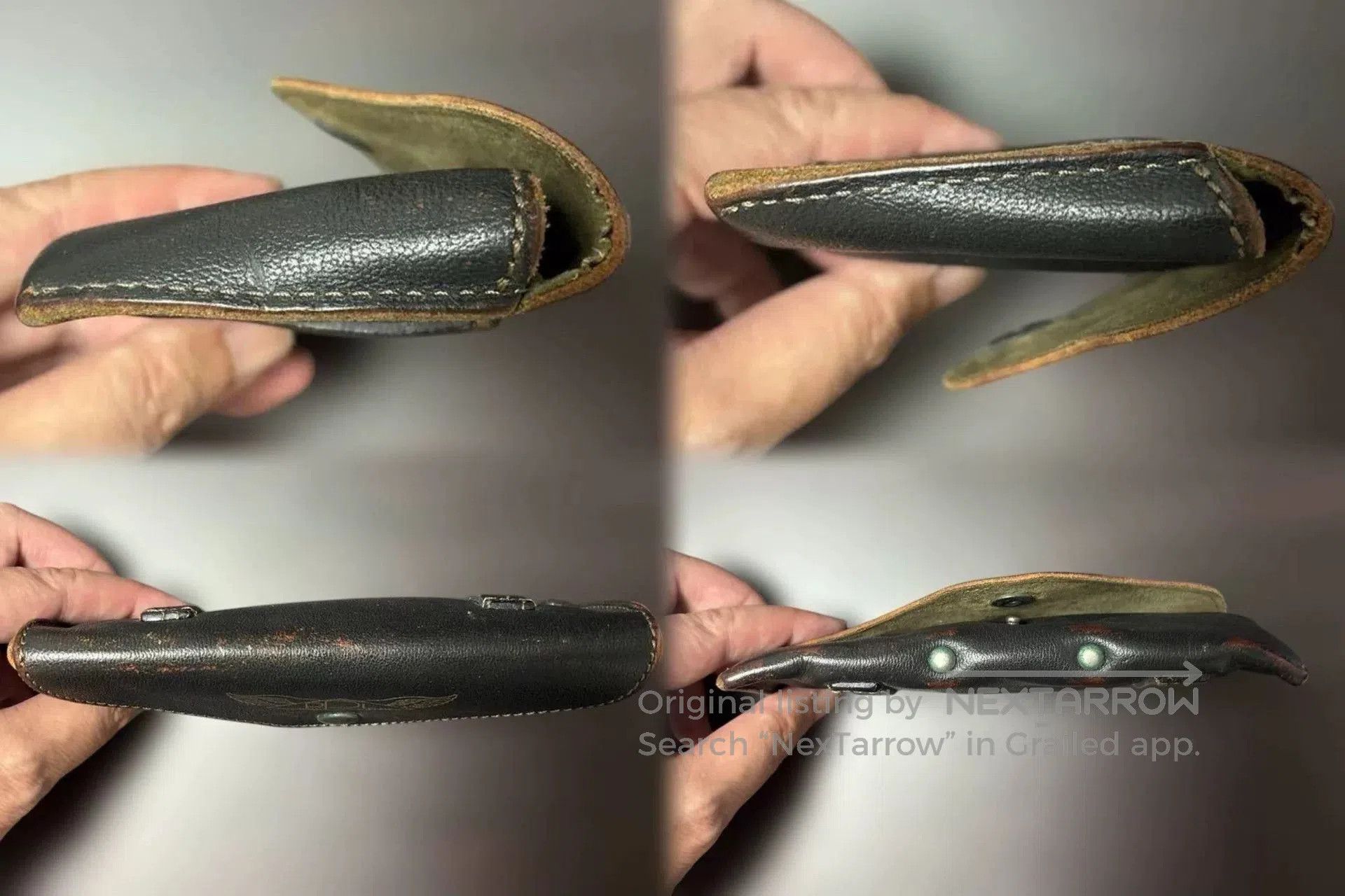 RRL Ralph Lauren Rare RRL Vintage Leather Waist Bag. Size ONE SIZE - 6 Thumbnail