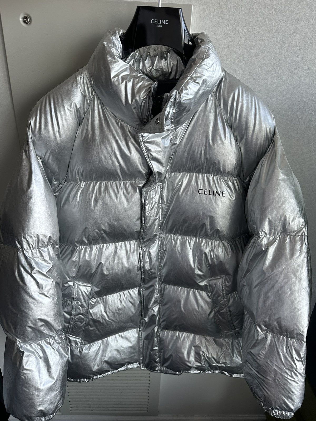 Celine × Hedi Slimane $4,500 Runway Celine Hedi Slimane Coat Goose Down Size US XXL / EU 58 / 5 - 24 Thumbnail