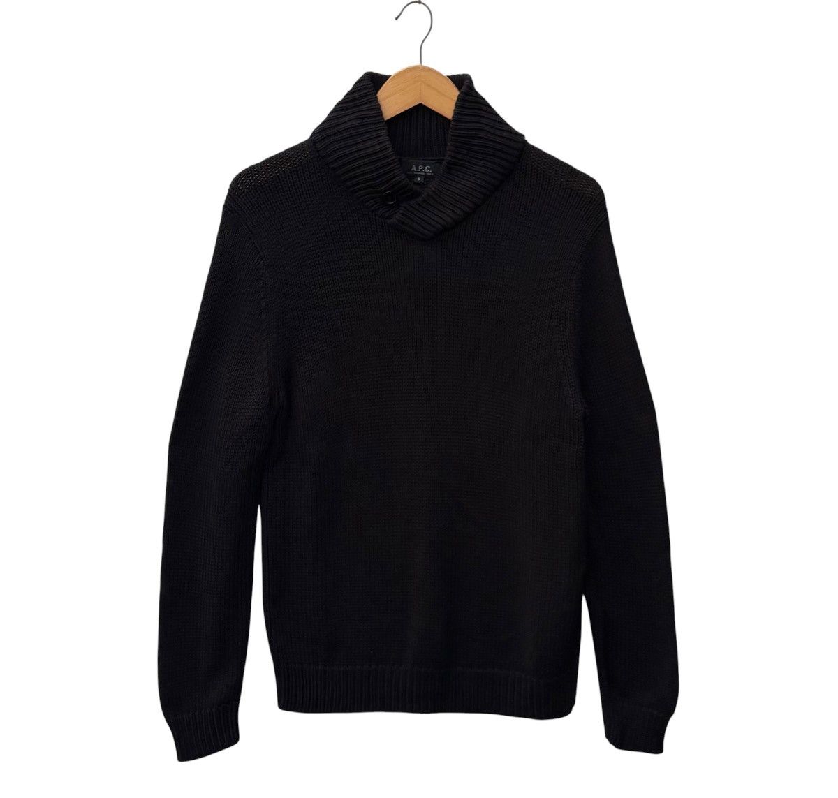 A.P.C. Apc Black Knitwear Jumper Size US S / EU 44-46 / 1 - 1 Thumbnail