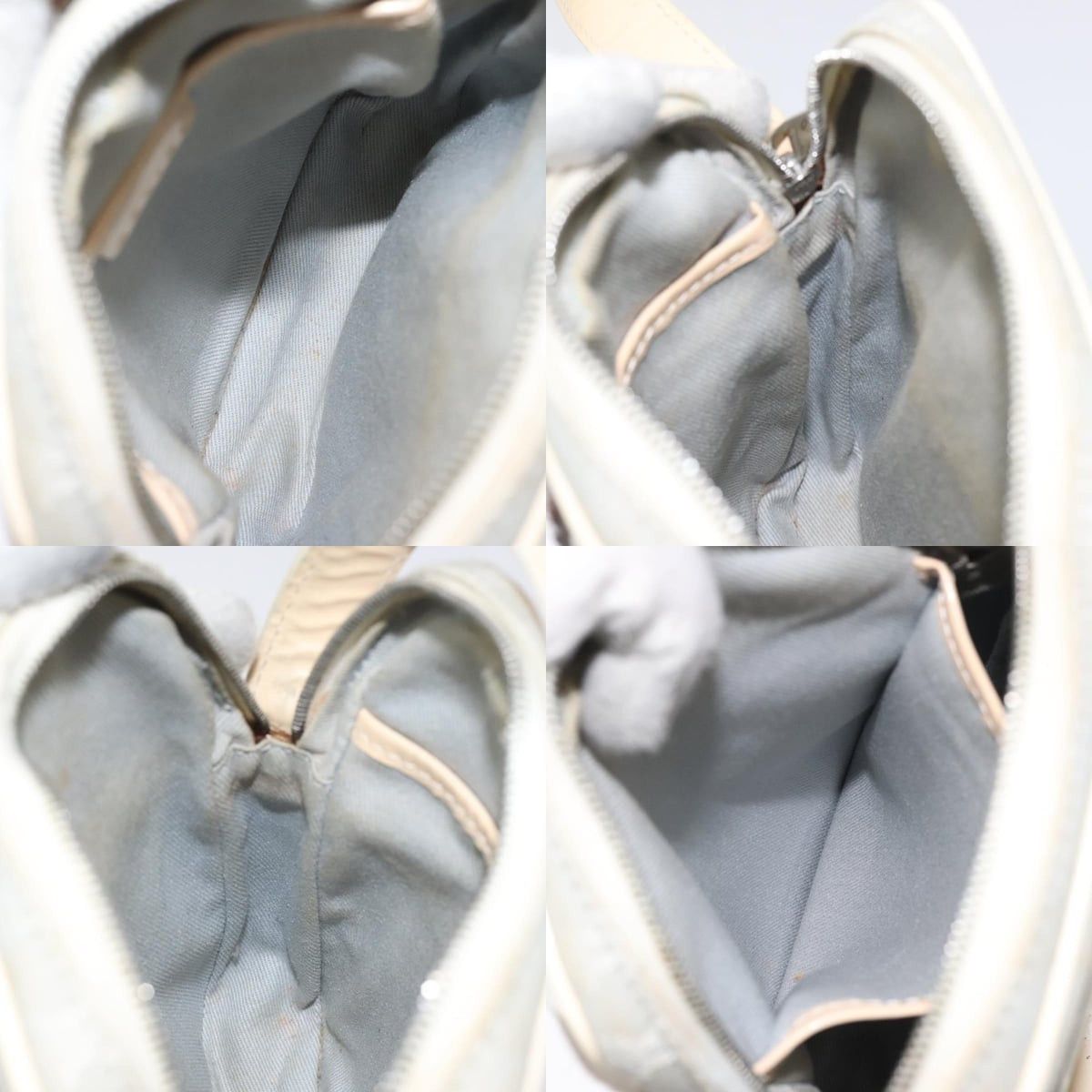 Celine CELINE Macadam Canvas Shoulder Bag Light Blue Silver Size ONE SIZE - 12 Thumbnail