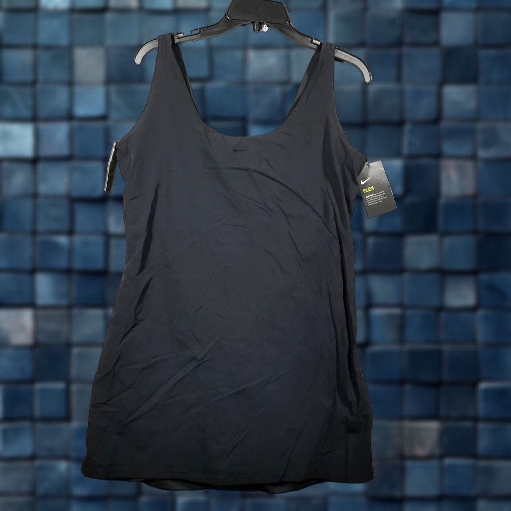 Nike Nike Bliss Luxe Women's Tank Dress Size L Black Sports Casual Sleeveless Size L / US 10 / IT 46 - 1 Thumbnail