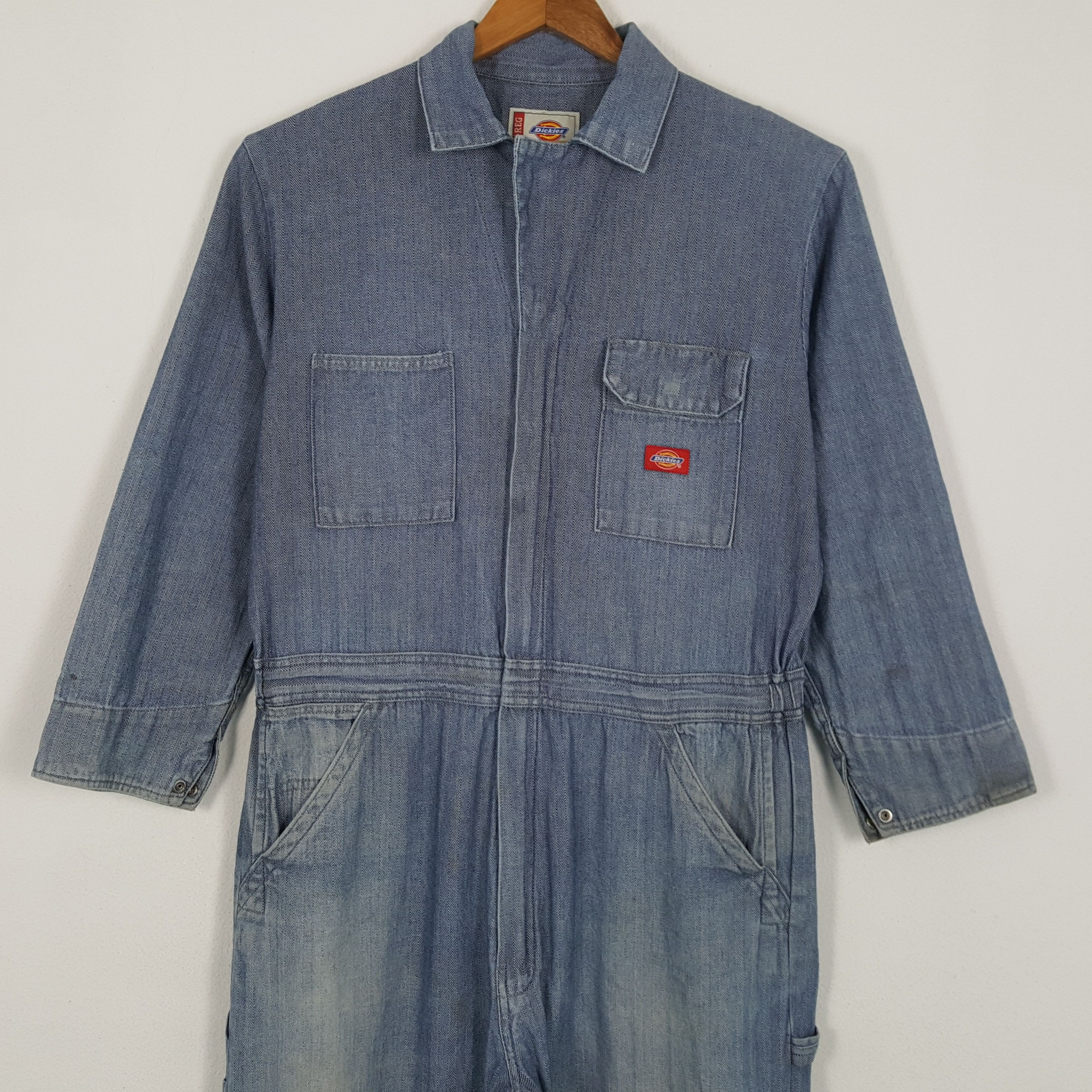 Dickies × Stussy × Vintage Vintage DICKIES x STUSSY Streetwear Skate Custom Coverall Size US XL / EU 56 / 4 - 5 Thumbnail