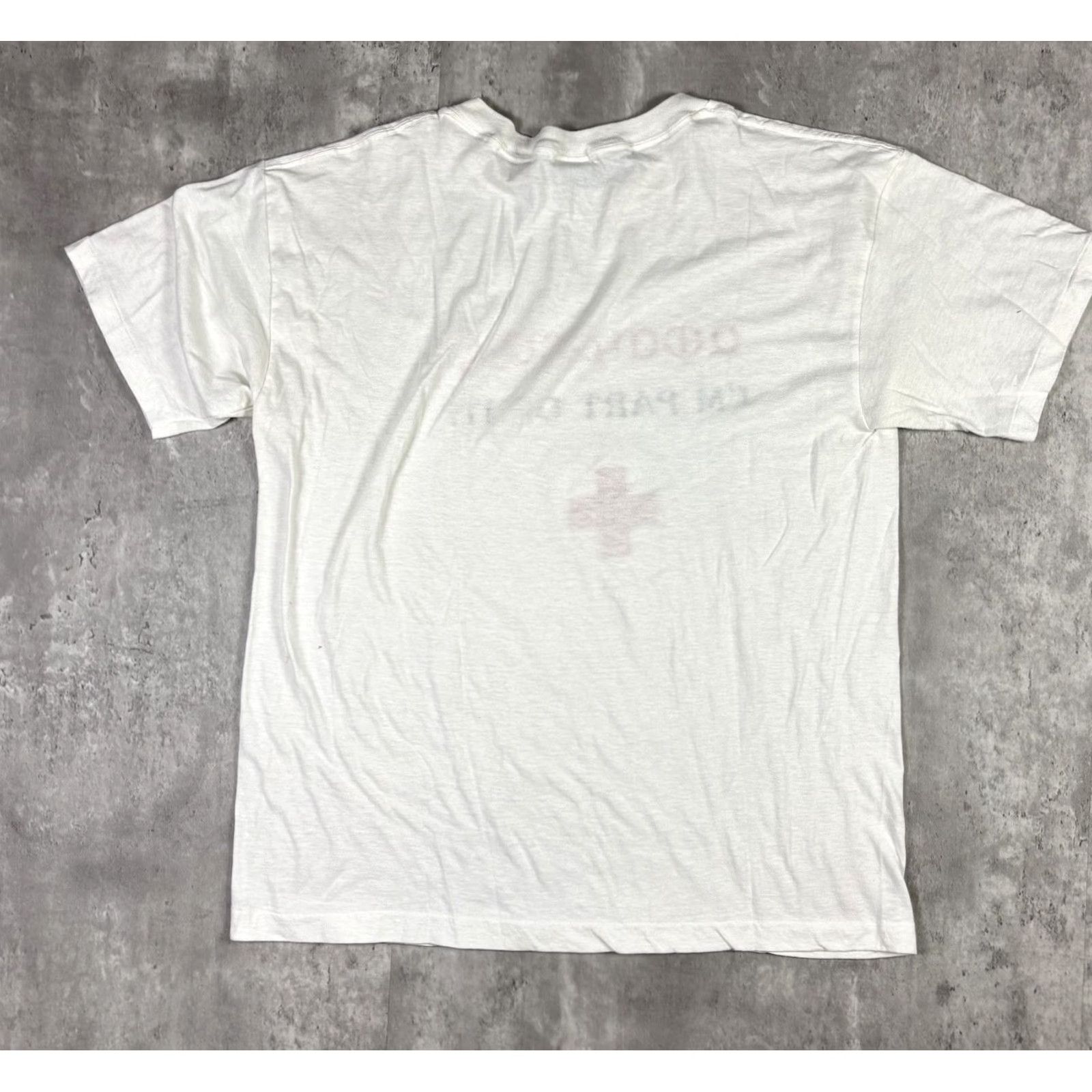 Vintage VINTAGE 80s Blood Center Promo T Shirt White XL Adult Men Short Sleeve Round Neck Cotton Size US XL / EU 56 / 4 - 2 Thumbnail