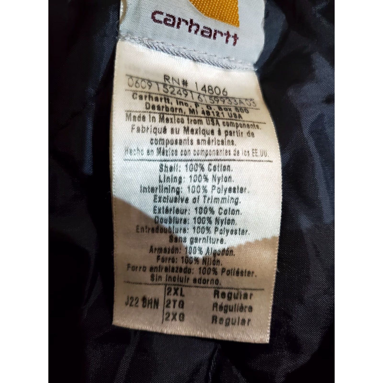 Carhartt VINTAGE Carhartt Signature Duck Canvas Quilted Lining Work Jacket J22-BRN 2XL Brown Mens Regular Jacket Size US XXL / EU 58 / 5 - 5 Thumbnail