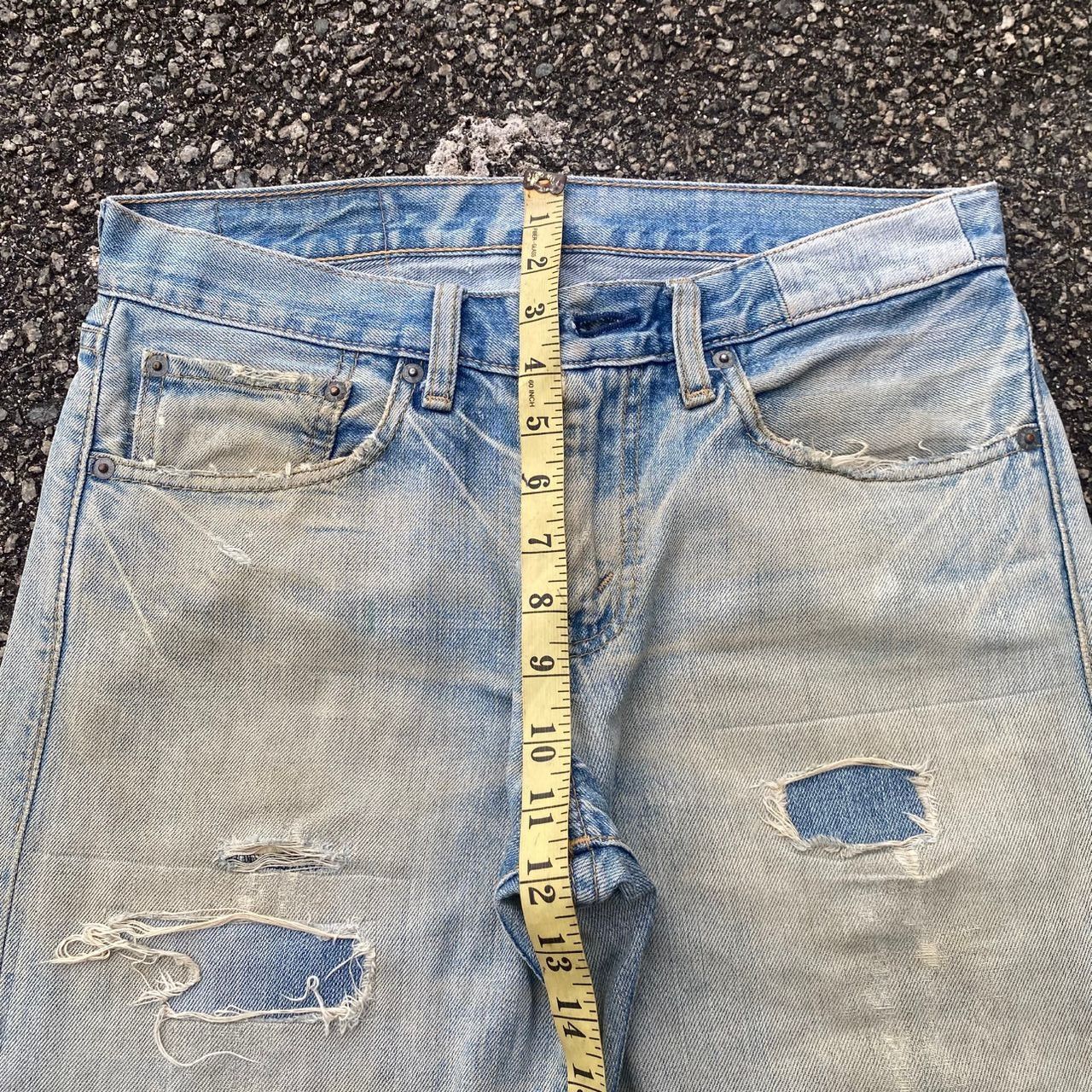 Levi's Vintage 90s Levis 505 Patchwork Distressed Denim Size US 30 / EU 46 - 9 Thumbnail