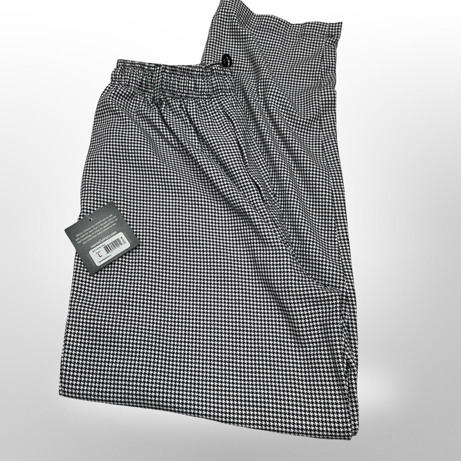 Other Mercer Culinary Black and White Checkered Pants NWT Size US 34 / EU 50 - 3 Thumbnail