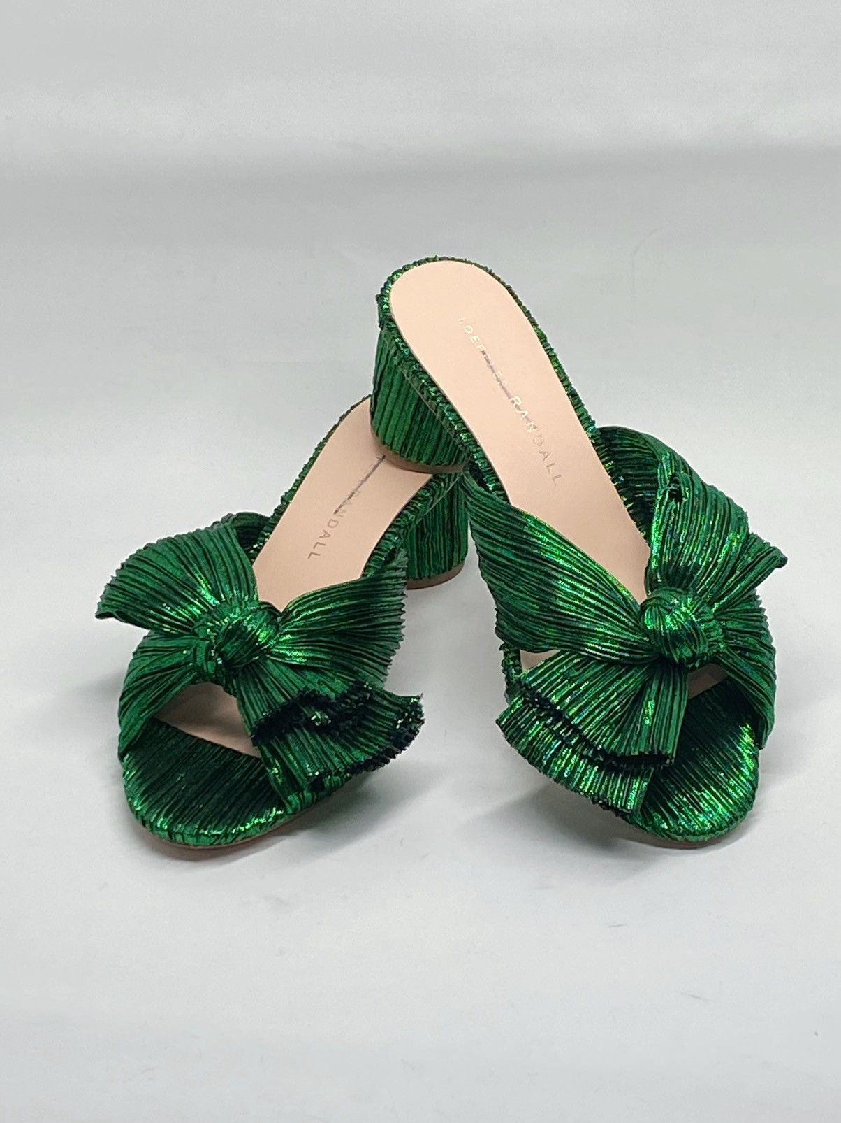 Loeffler Randall Loeffler Randall Emilia 50MM Pleated Knotted Mules size 5 Size US 5 / IT 35 - 11 Thumbnail