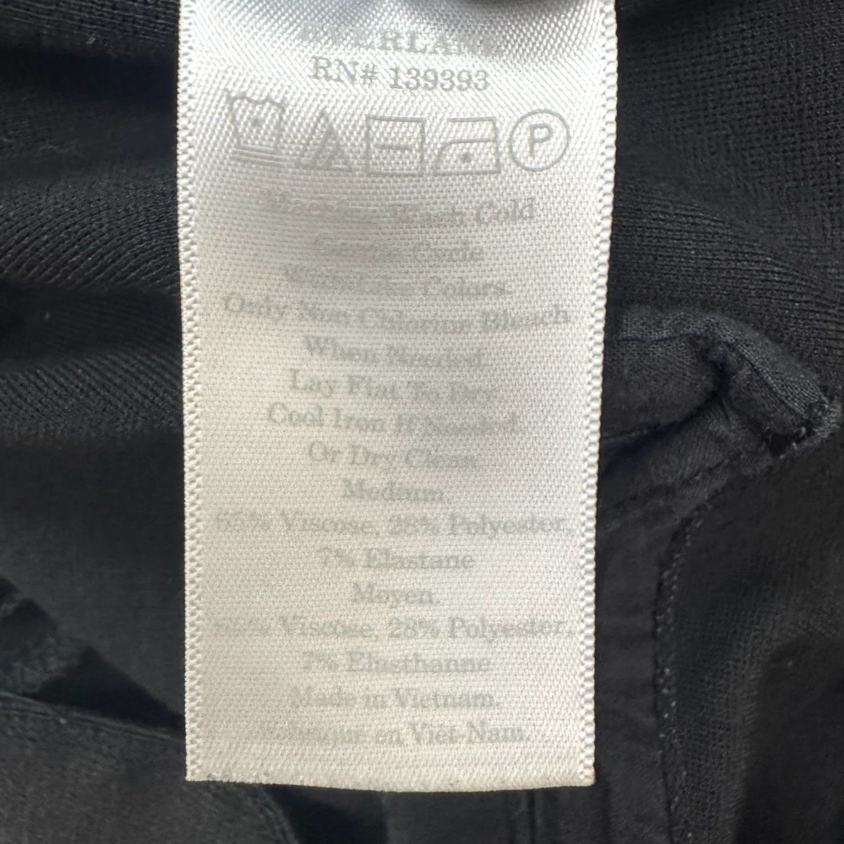 Everlane Everlane Pants Womens Medium Black Side Zip Ponte Crop Ankle Straight Work Size 32" / US 10 / IT 46 - 6 Thumbnail