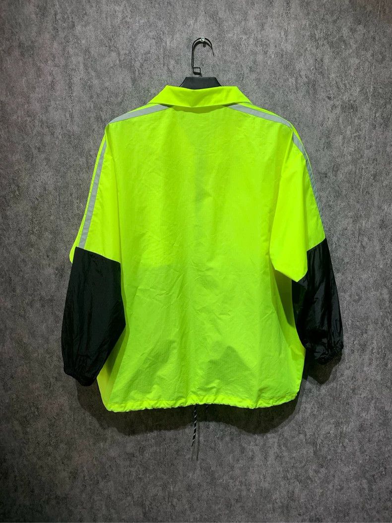 Balenciaga size 37 Neon Yellow Contrast Waterproof Jacket
