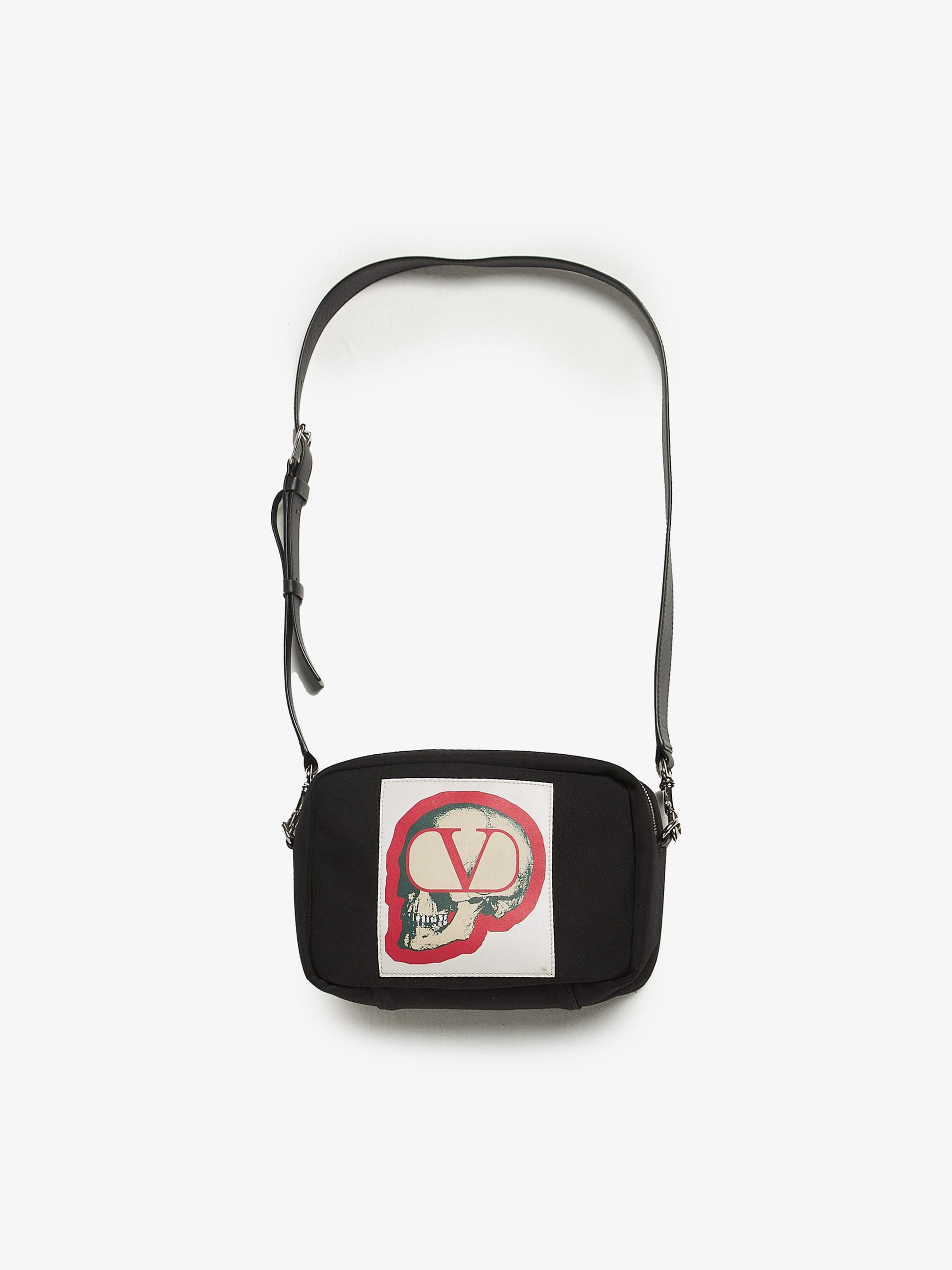 Valentino Black Logo Patched Bag Size ONE SIZE - 1 Thumbnail