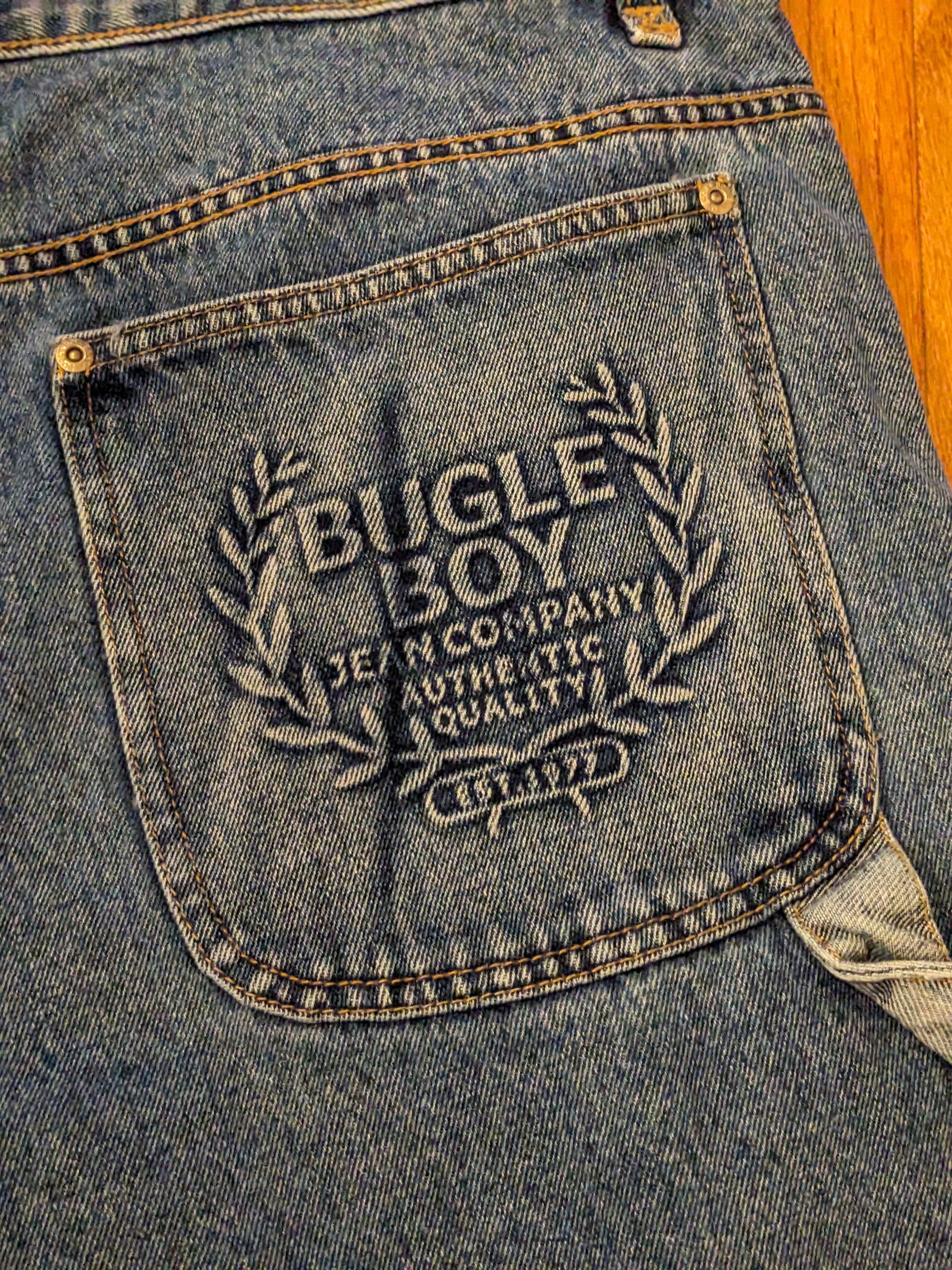 Bugle Boy × Vintage Vintage Y2K Bugle Boy 42 x 32 Baggy Blue Denim Jeans Size US 42 / EU 58 - 2 Thumbnail