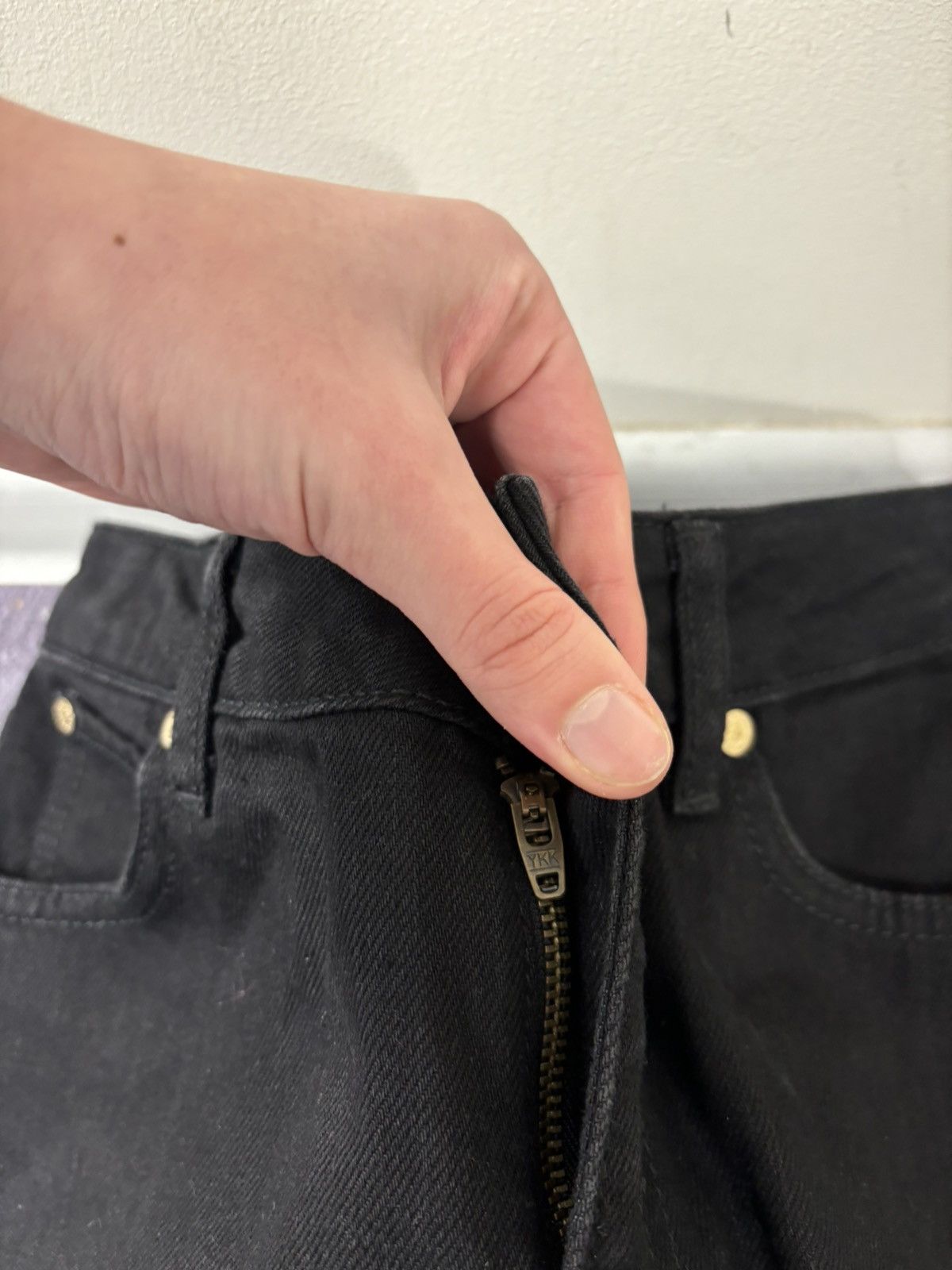 Sandro Sandro NWT Women’s Snapy Snap High-Rise Black Flared Jeans Size 26" / US 2 / IT 38 - 9 Thumbnail