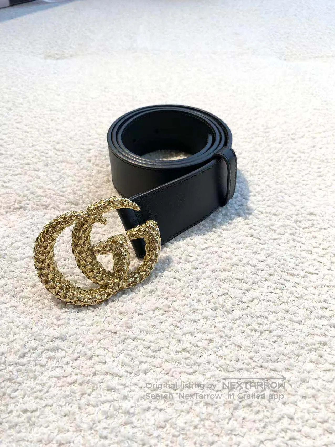 Gucci Guicci Size 80 Spiral pattern double G belt| Size ONE SIZE - 1 Thumbnail