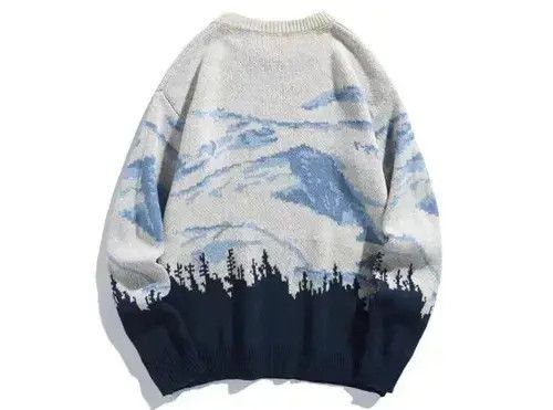 Designer × Japanese Brand Snow Mountain Round Neck Casual Knit Sweater Size US M / EU 48-50 / 2 - 2 Thumbnail