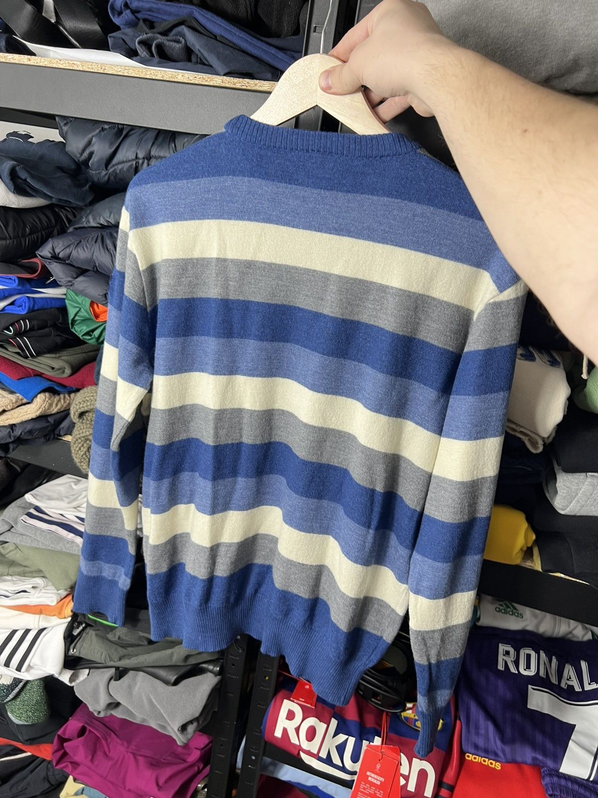 Paul & Shark Paul & Shark Yachting Wool Striped Sweater Blue Grey Size XL Size US XL / EU 56 / 4 - 10 Thumbnail