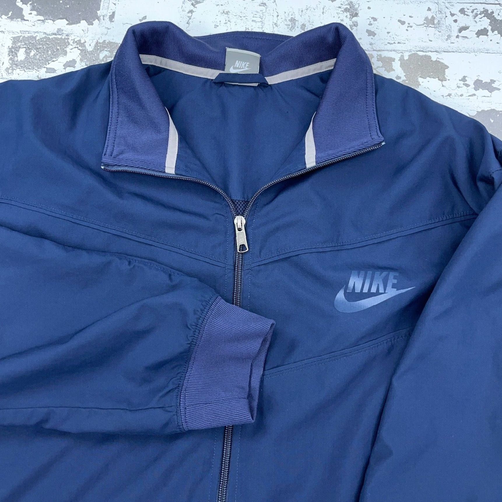 Nike VINTAGE Nike Jacket Men 2XL Blue Windbreaker Summer? (Oops) Size US XXL / EU 58 / 5 - 2 Thumbnail