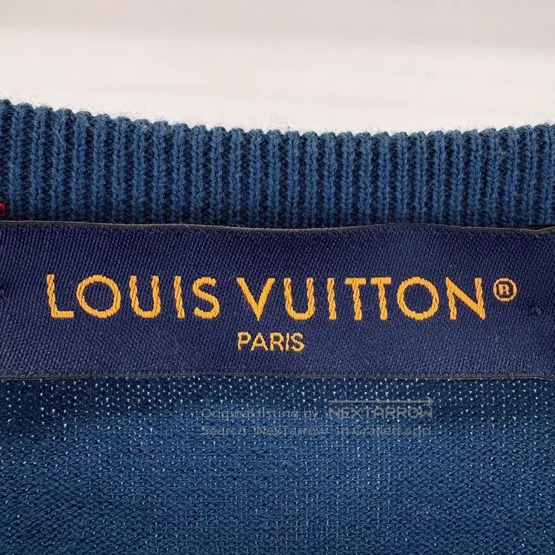 Louis Vuitton Louis Vuitton Blue water drop logo knitted short sleeve Size US XL / EU 56 / 4 - 6 Thumbnail
