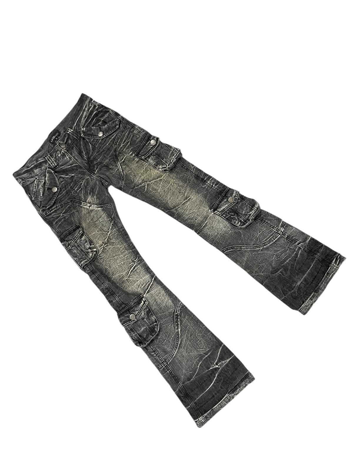 LOWBOX Lowbox Flared Distressed Stonewash Jeans Size US 31 - 3 Thumbnail