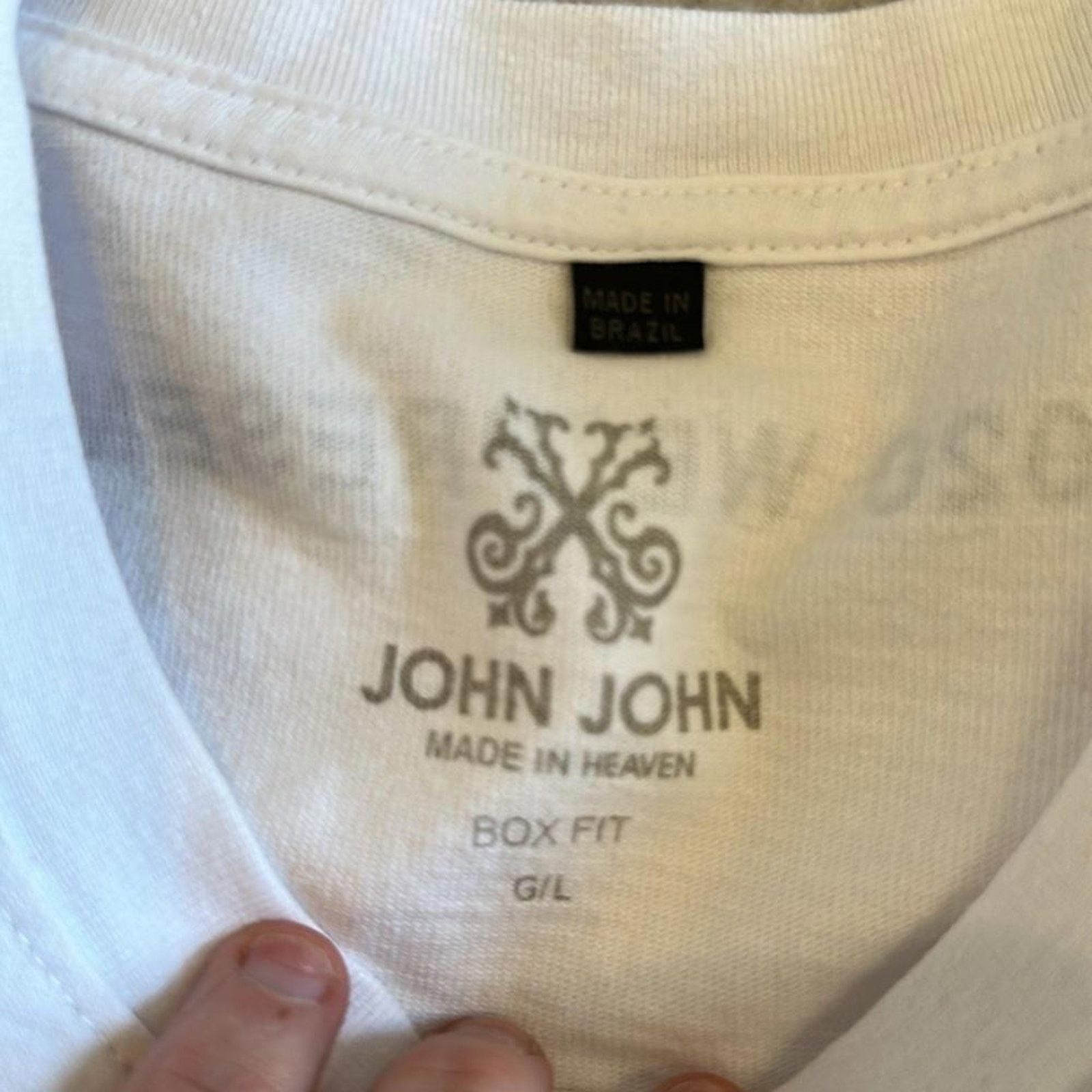 Designer JOHN JOHN Box Fit Graphic Tee - Stylish Casual Wear Size US L / EU 52-54 / 3 - 3 Thumbnail