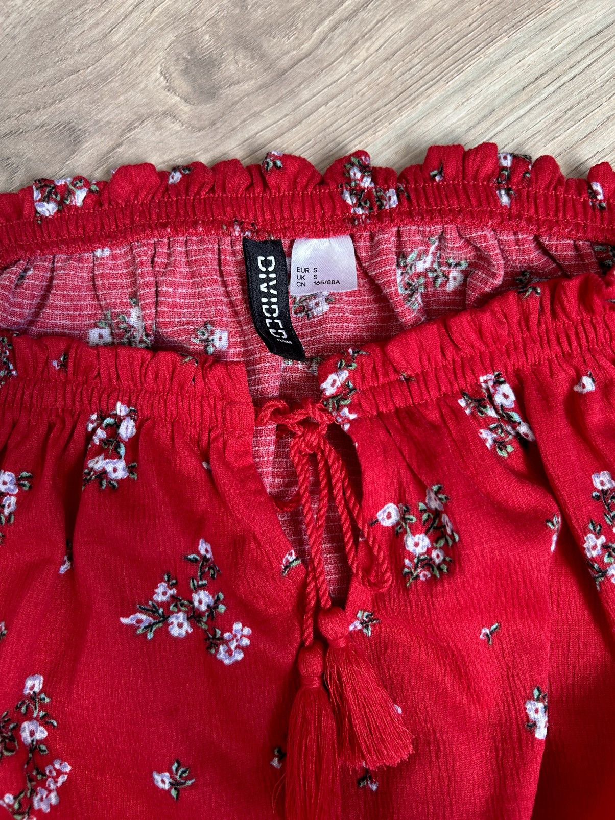 H&M Crop top H&M z odkrytymi ramionami czerwony Size S / US 4 / IT 40 - 3 Thumbnail
