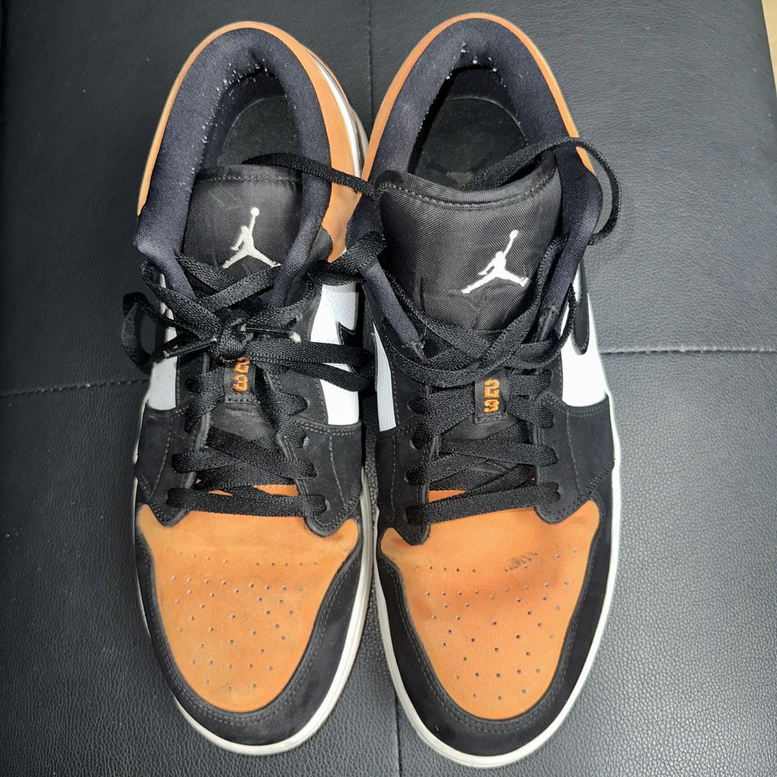 Jordan Brand Nike Air Jordan 1 Low Shoes Mens Size 13 Orange 553558-128 Size US 13 / EU 46 - 2 Thumbnail