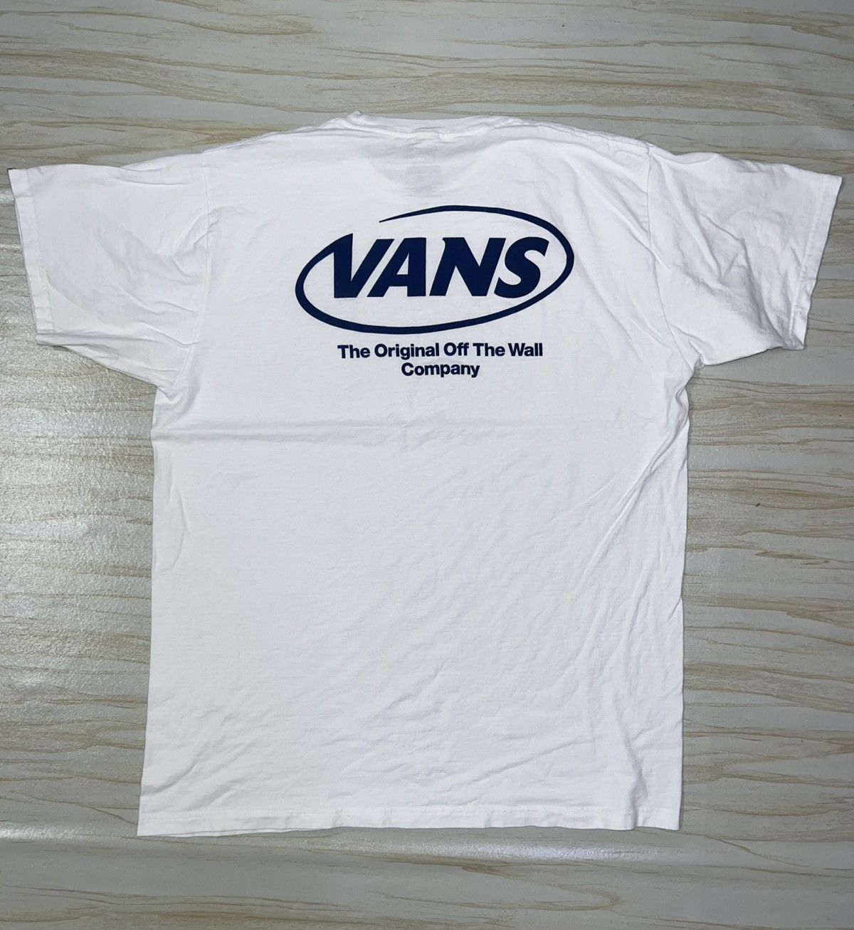 Vans Vans The Original Off The Wall Company White Tee Size US L / EU 52-54 / 3 - 1 Thumbnail